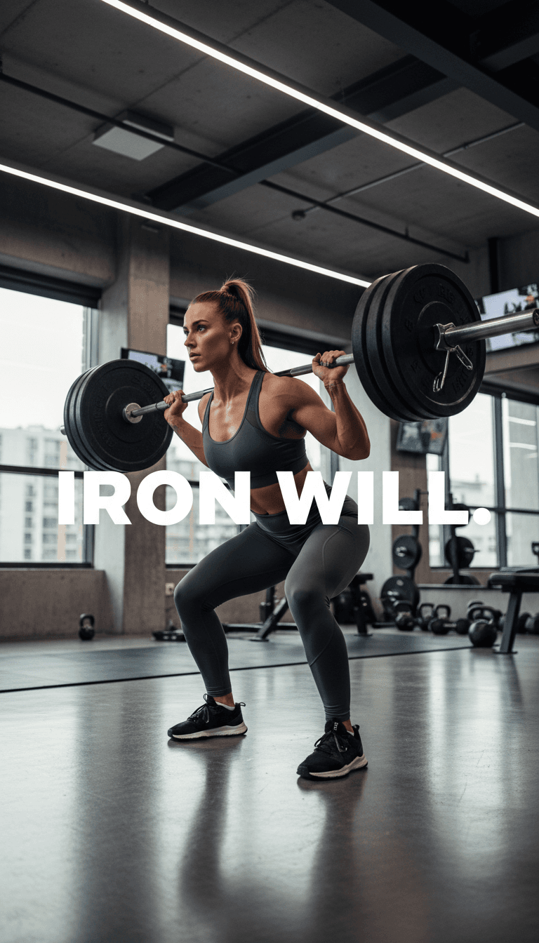 Woman in functional gym wear training with dumbbells in a modern Sydney gym